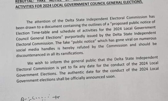 DSIEC Refutes Fake Electoral Timetable