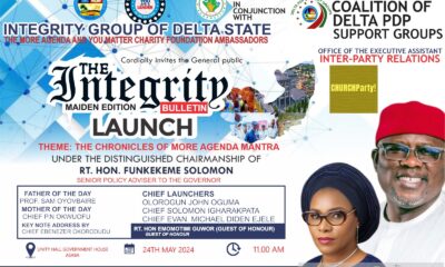 Integrity Group Shifts Date Of Programme To Mark Oborevwori's One Year In Office 