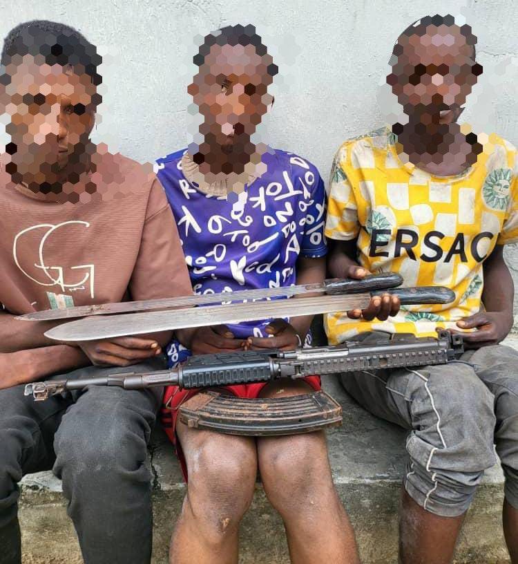 Police Nab Three Suspected Kidnappers Terrorizing Ughelli, Environs, Recover AK-49 Rifle