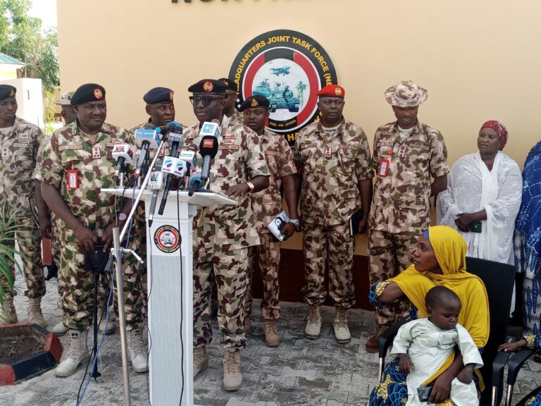 Nigerian Army Hands Over Rescued Chibok Girl To Borno Govt