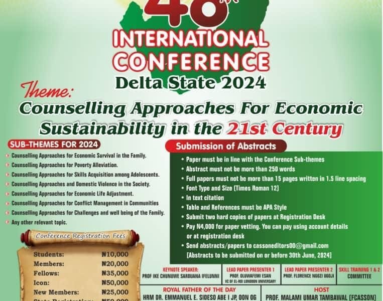 CASSON’s 48th International Conference To Hold Monday-Friday In Delta
