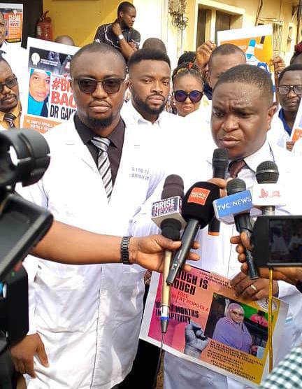 7 Months After, Resident Doctors Protest Kidnap Of Colleague In Kaduna