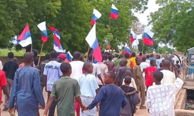 Kaduna Police Arrest 39 Amid Protests, Recover Russian Flags