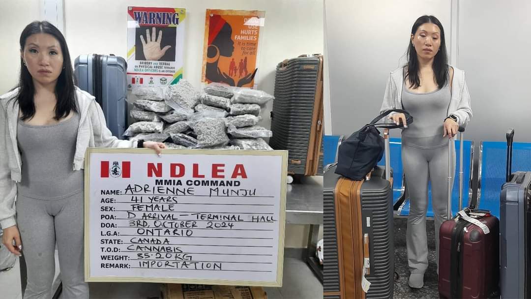 Canadian Lady Arrested At Lagos Airport As NDLEA Intercepts N9Bn Worth Opioids In Rivers