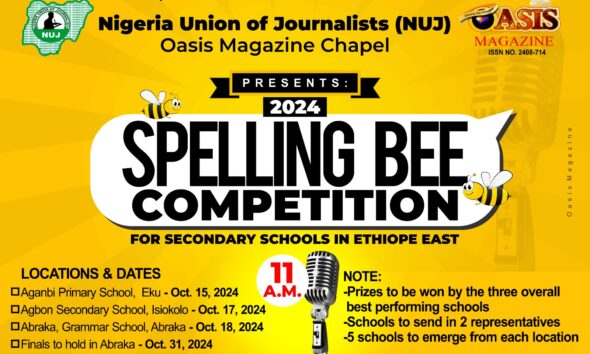 NUJ-Oasis Chapel To Commence Spelling Bee Competition In Ethiope East Tuesday