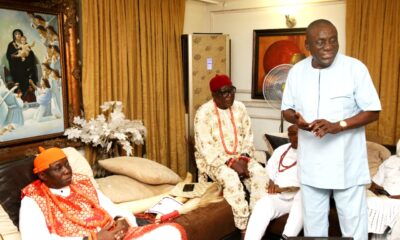 Senator Ned Nwoko’s Delegation Pays Homage To Asagba Of Asaba