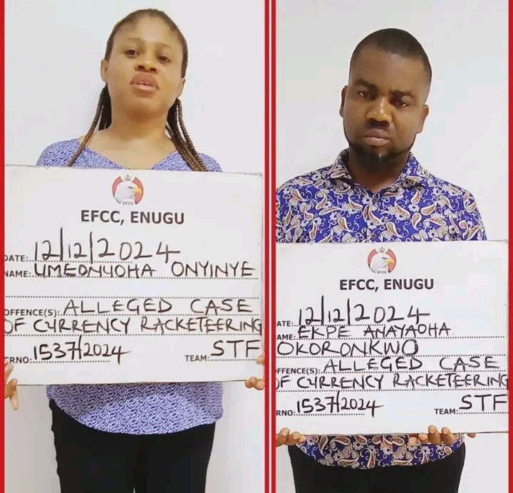 EFCC Arraigns Bankers For Alleged Currency Racketeering In Enugu