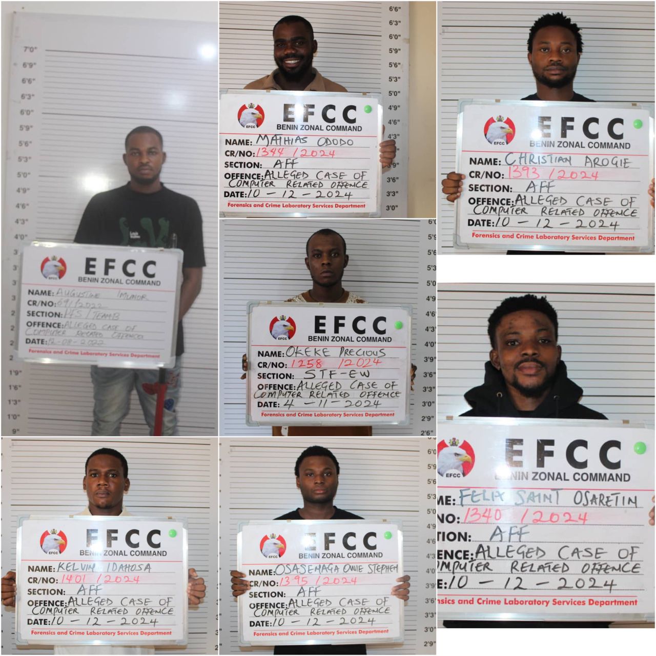 Courts In Benin, Asaba Send Seven Internet Fraudsters To Prison