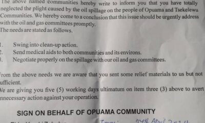 Two Delta Communities Threaten To Shut Down Opuama Flow Station Over Neglect, Issue Ultimatum To NEPL