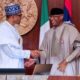 Omo-Agege Greets Buhari At 82, Extols His Exemplary Virtues