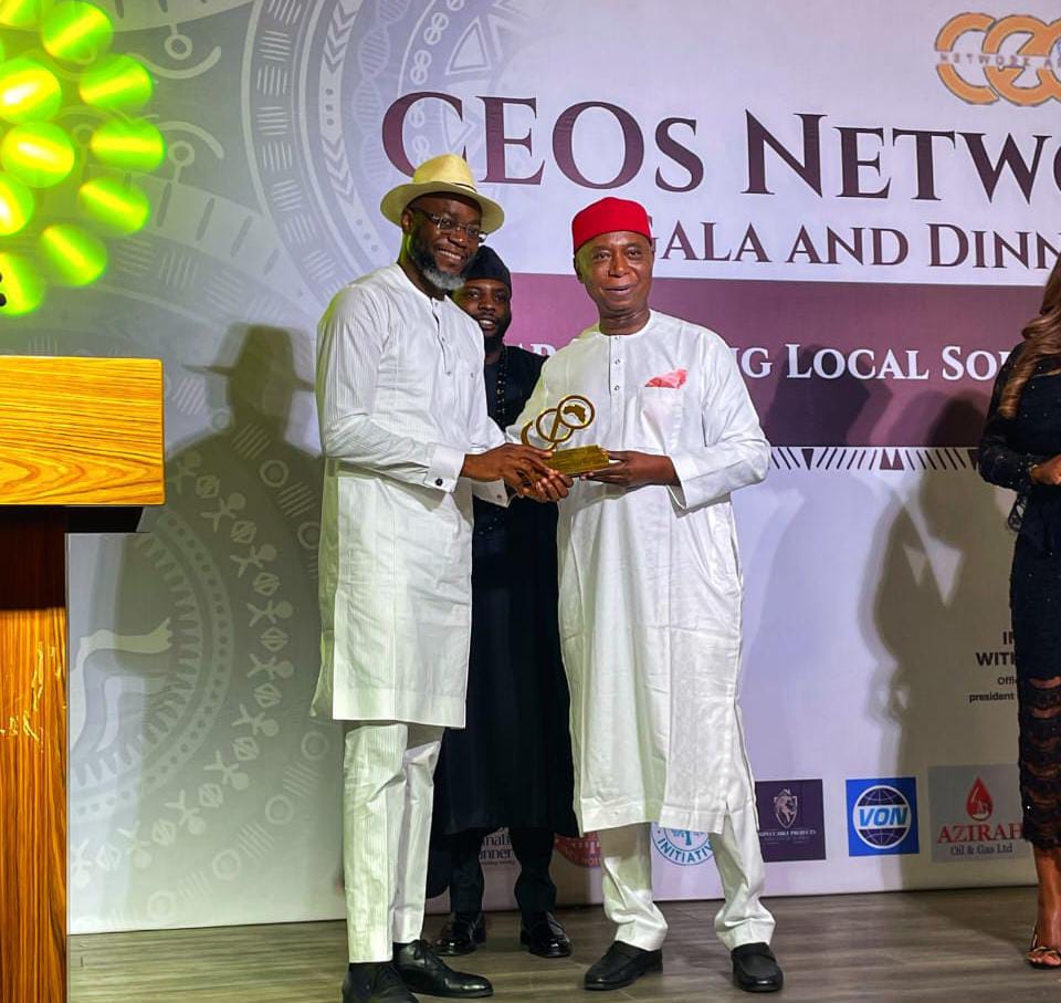 Senator Ned Nwoko Honoured At Prestigious CEOs Network Africa Award Night