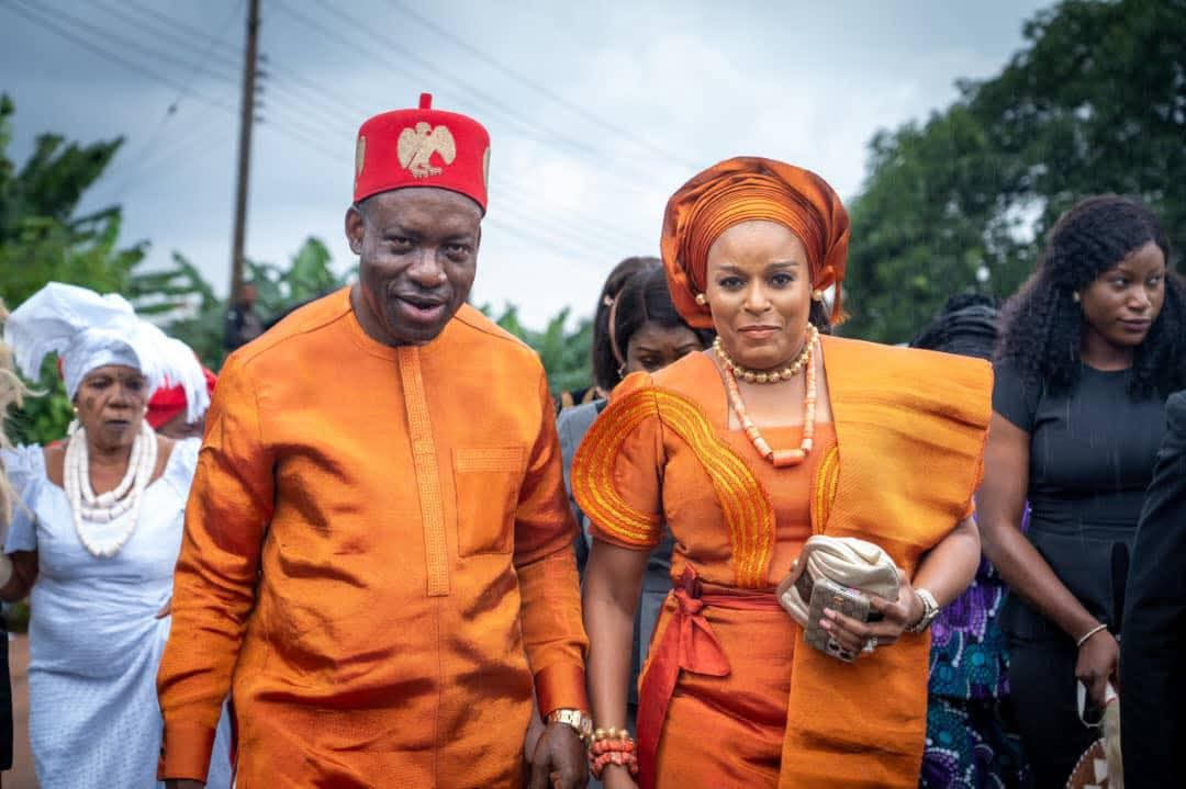 Gov Soludo, Wife Celebrate 32nd Wedding Anniversary With Community Mass