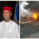 Senator Nwoko Commiserates With Agbor Tanker Explosion Victims, Renews Call For Ban On Daytime Movement Of Heavy-Duty Vehicles