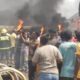 BREAKING: Many Dead As Fuel Tanker Reportedly Suffers Brake Failure, Goes Into Flames In Agbor