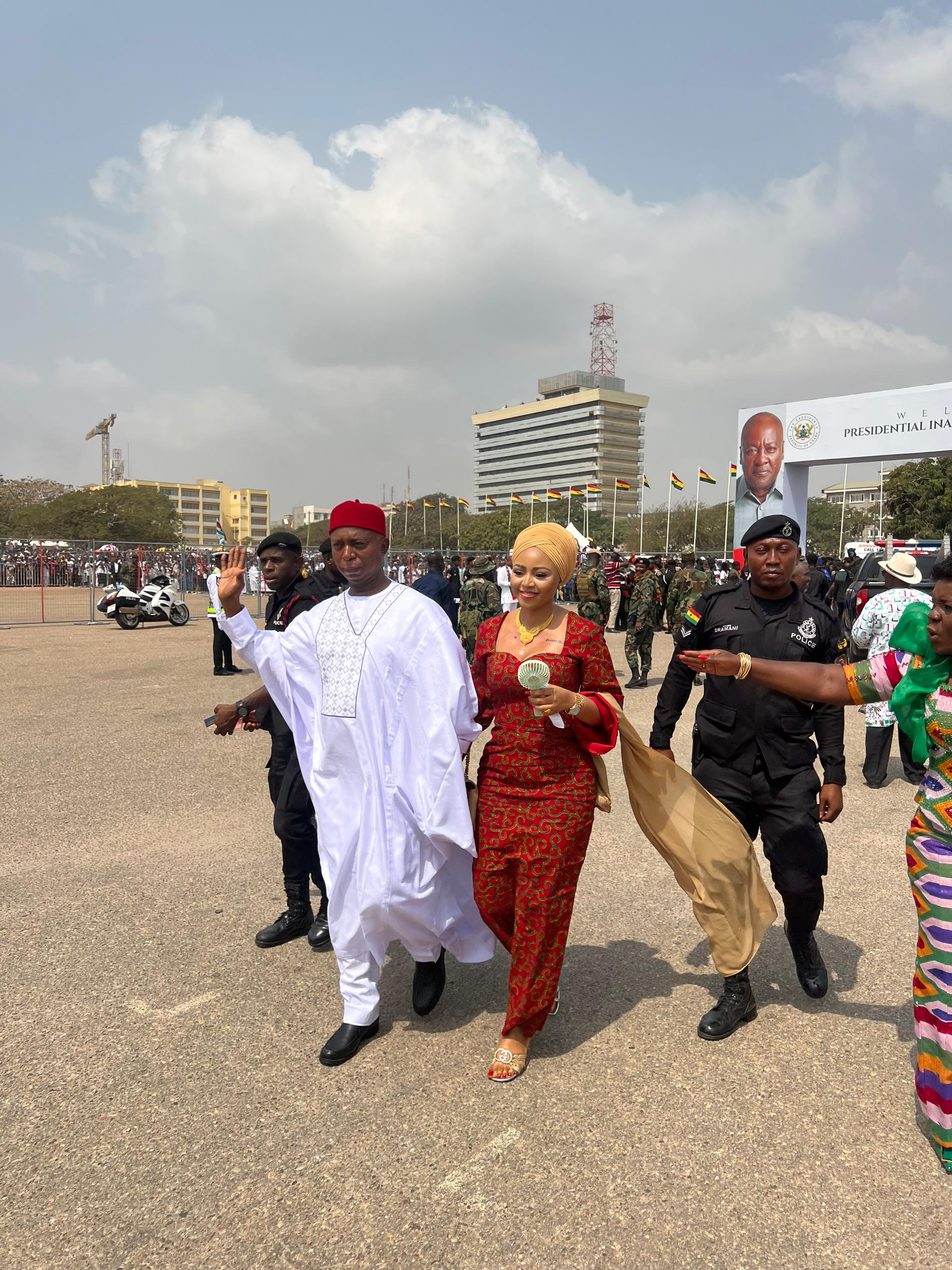 Senator Ned Nwoko Attends President Mahama’s Inauguration, Applauds Ghana’s Peaceful Transition (Photos)