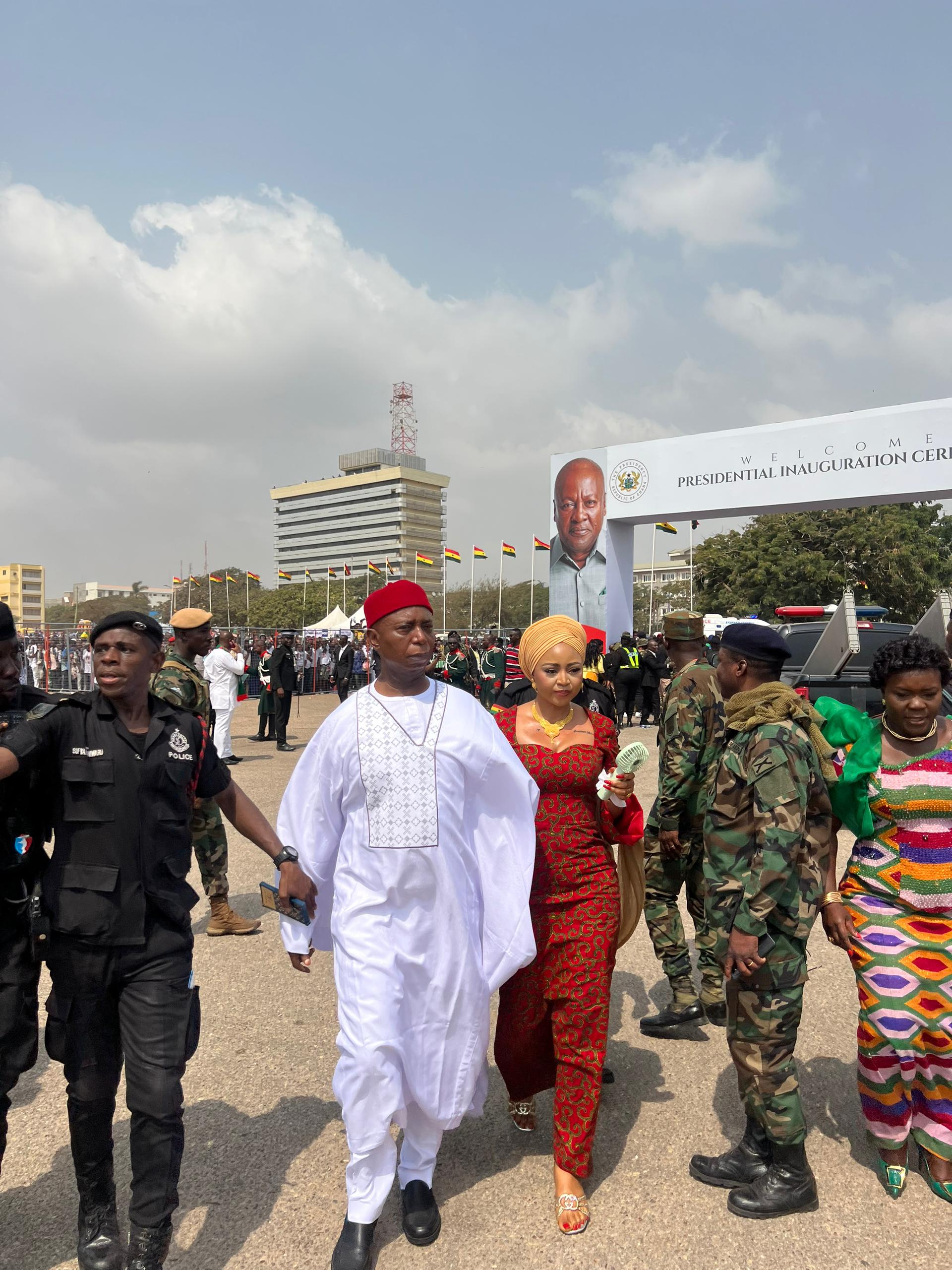 Senator Ned Nwoko Attends President Mahama’s Inauguration, Applauds Ghana’s Peaceful Transition (Photos)