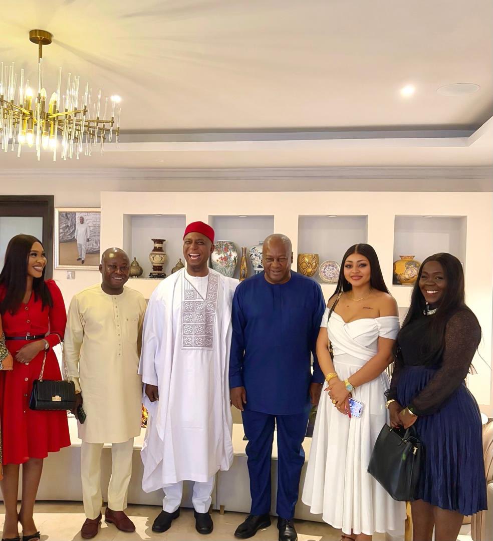 Senator Ned Nwoko, Wife, Grace Swearing-In Of Ghana's President