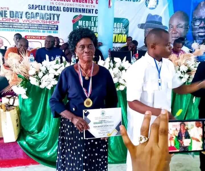 Sapele NUJ Honours Bright Abeke With Grand Patron Title