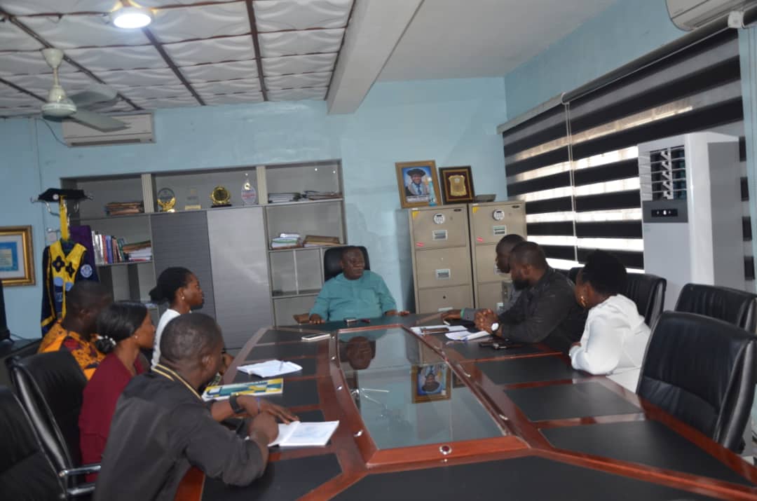 DELSU: PGSAN Executive Members Visit VC, Professor Asagba