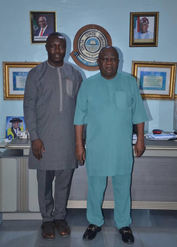 DELSU: PGSAN Executive Members Visit VC, Professor Asagba