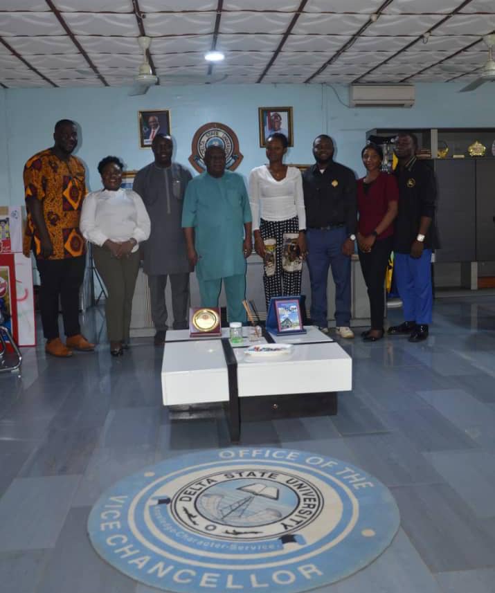 DELSU: PGSAN Executive Members Visit VC, Professor Asagba