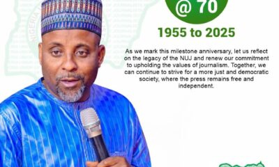 Comrade Alhassan Yahya Abdullahi Praises Journalists, As NUJ Clocks 70