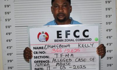 EFCC Arrests Kelly Okungbowa For Alleged Naira Abuse