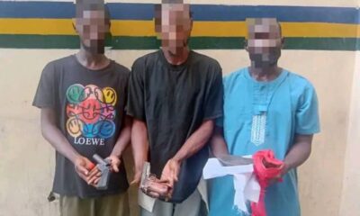 Police Arrest Three Suspected Cultists, Recover Firearms