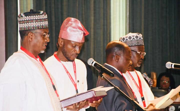 President Tinubu Swears In Two New National Commissioners