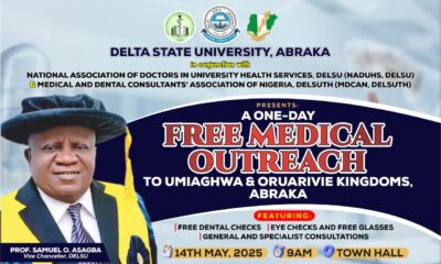 DELSU To Hold Free Medical Outreach In Abraka Today