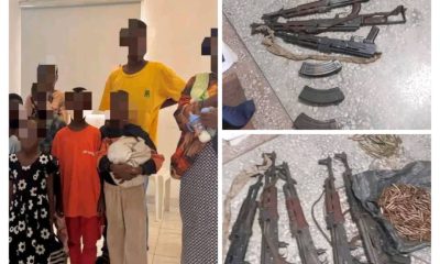 Police Rescue 12 Trafficked Children, Arrest 2, Recover 5 Ak-47 Rifles, 347 Rounds Of Ammunition
