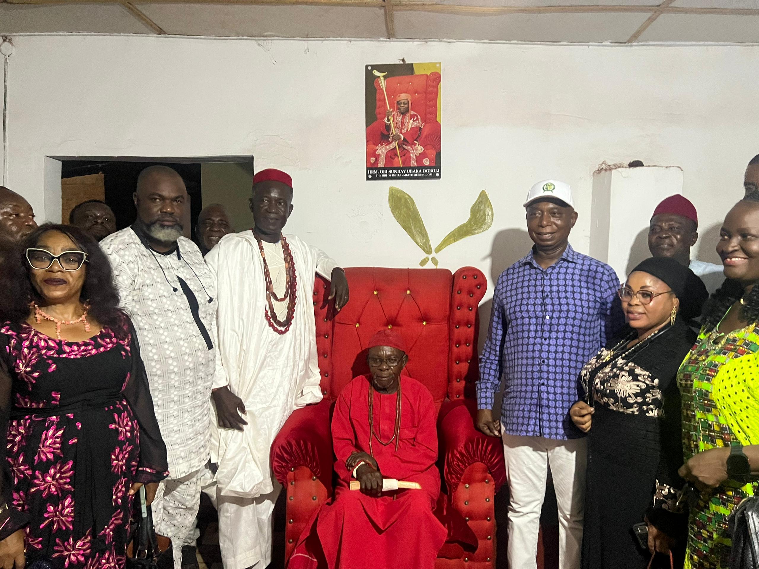 Obi of Issele-Mkpitime Receives Senator Ned Nwoko, Commends Lawmaker For Ongoing Community Projects