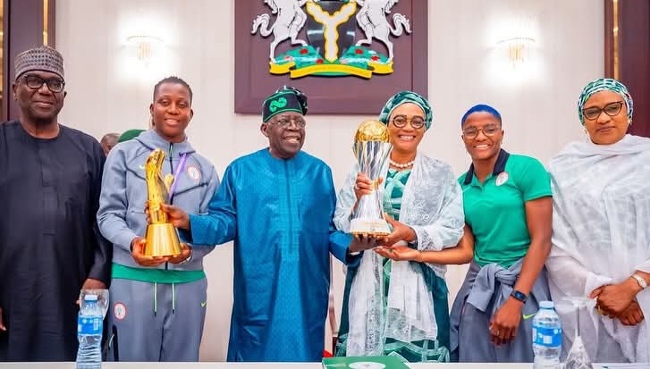 Tinubu Confers National Honour On WAFCON-Winning Super Falcons, Cash Rewards, Housing