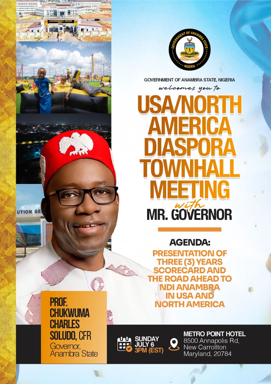 Soludo Meets Anambra Diaspora Community In USA/North America, Presents Three Years Score Card, The Road Ahead
