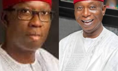 Sen. Ned Nwoko Greets Okowa @ 66