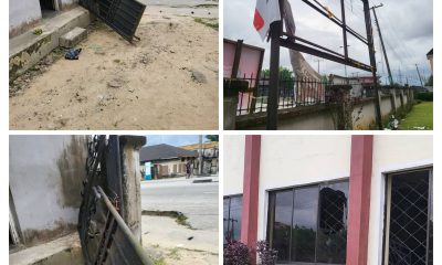 Itsekiri Youths Destroy UPU Banner At Urhobo Cultural Centre