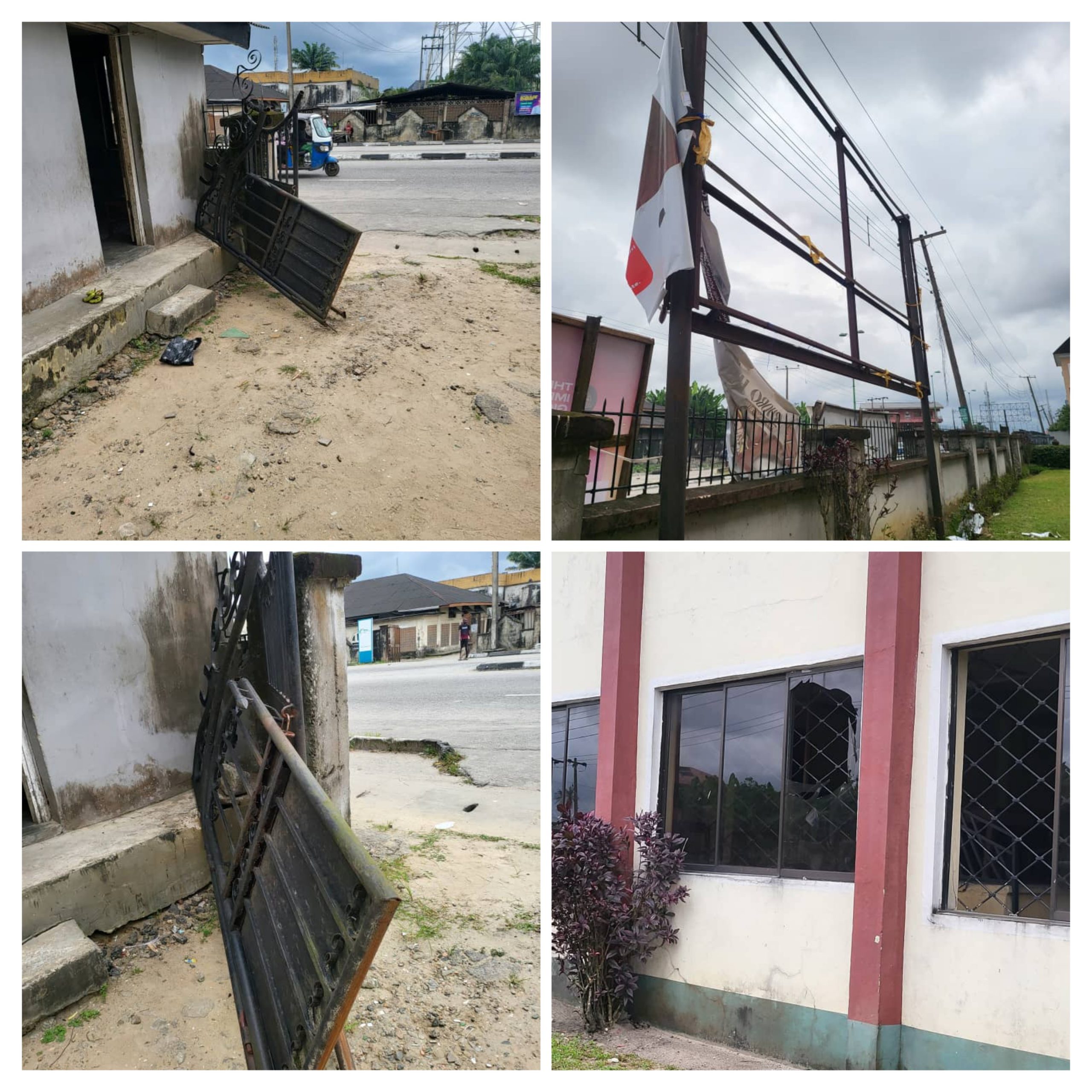 Itsekiri Youths Destroy UPU Banner At Urhobo Cultural Centre