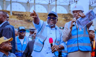 Oborevwori Inspects Warri Stadium, Amidst Cheers