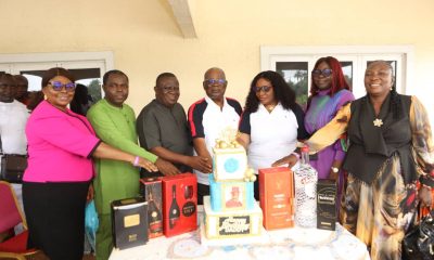 Birthday: DELSU Management Felicitates With Professor Sam Oyovbaire