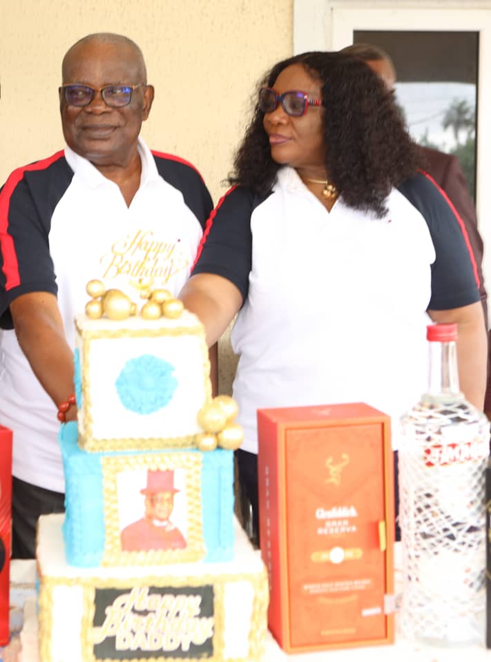 Birthday: DELSU Management Felicitates With Professor Sam Oyovbaire