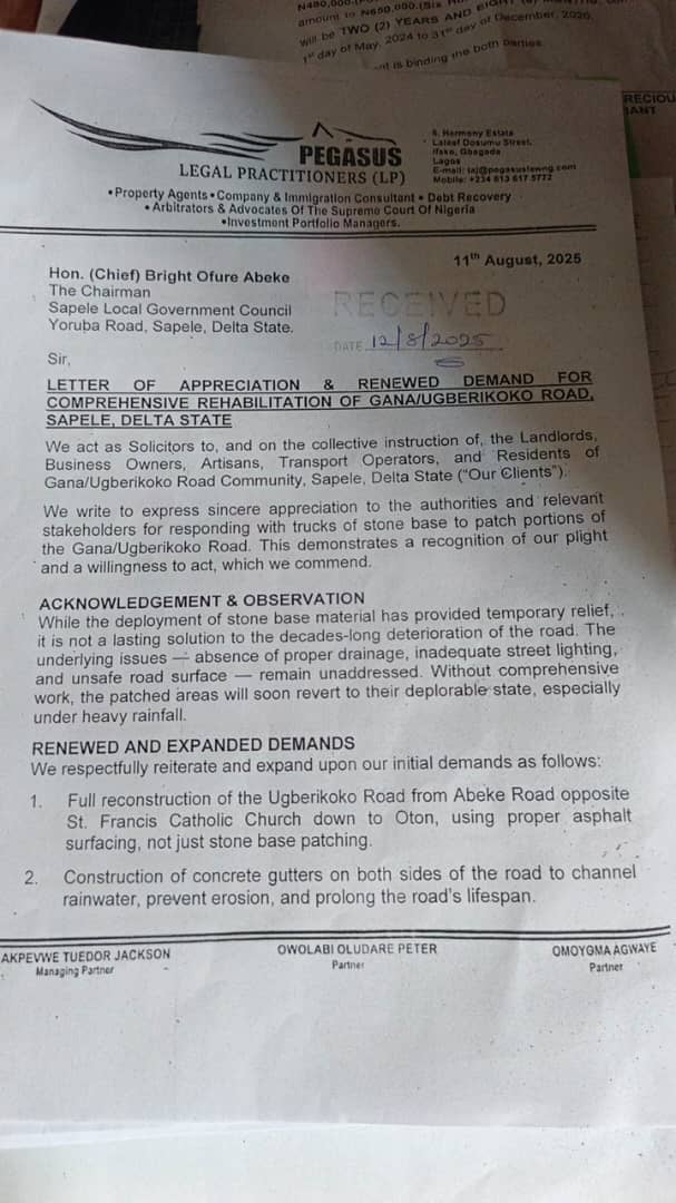 Gana, Ugberikoko Residents Set To Protest Over Deplorable Road Conditions