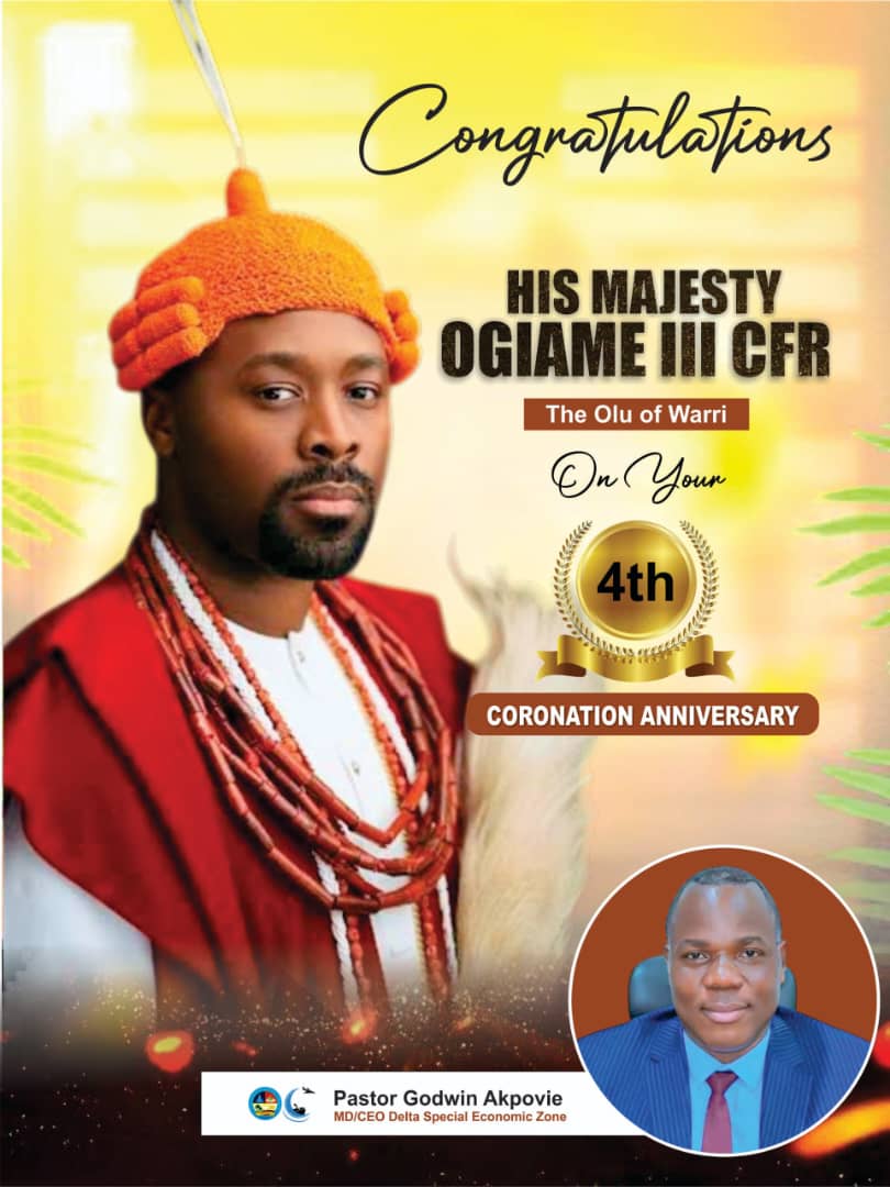 Delta Special Economic Zone Hails Olu Of Warri On 4th Coronation Anniversary