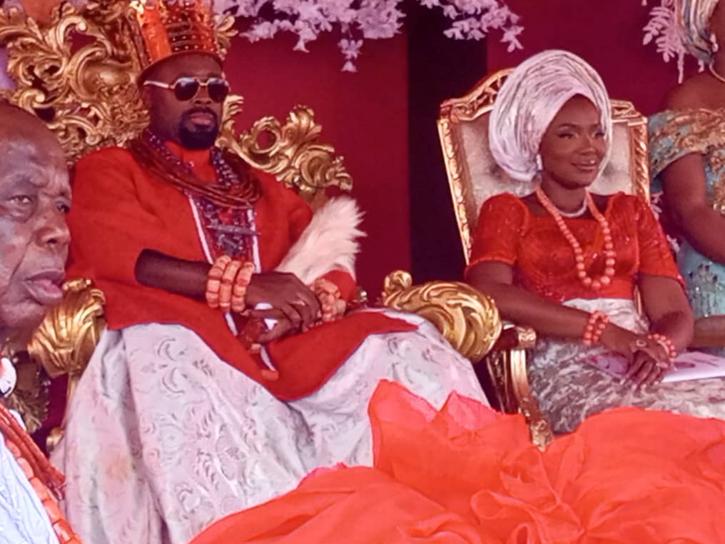 Gov. Oborevwori Celebrates Olu Of Warri On 4th Anniversary