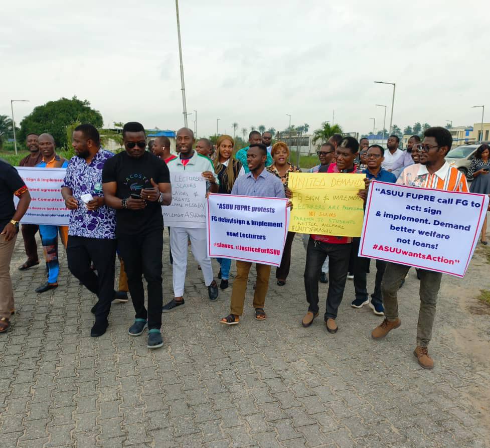 ASUU FUPRE Joins Nationwide Protest, Demands Implementation Of Renegotiated 2009 ASUU-FG Agreement