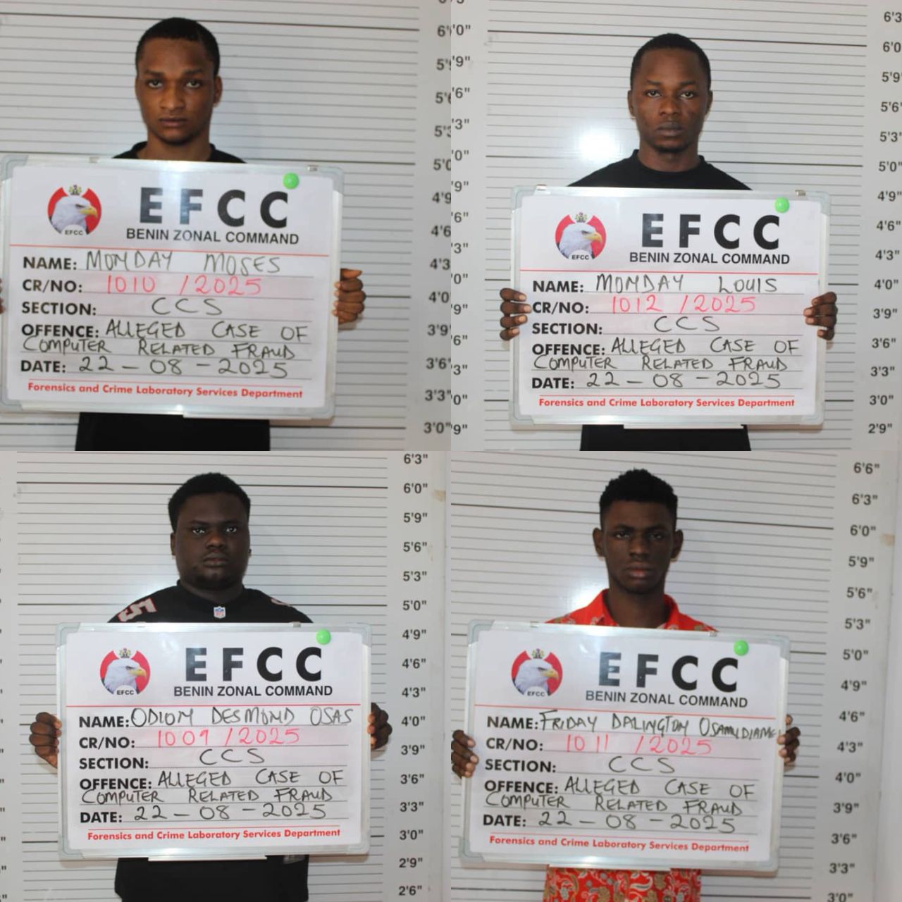 Court Jails Eight Internet Fraudsters In Benin City