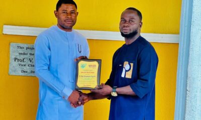 Oasis-NUJ Chapel Honours DELSU SUG President With Excellent Service Award