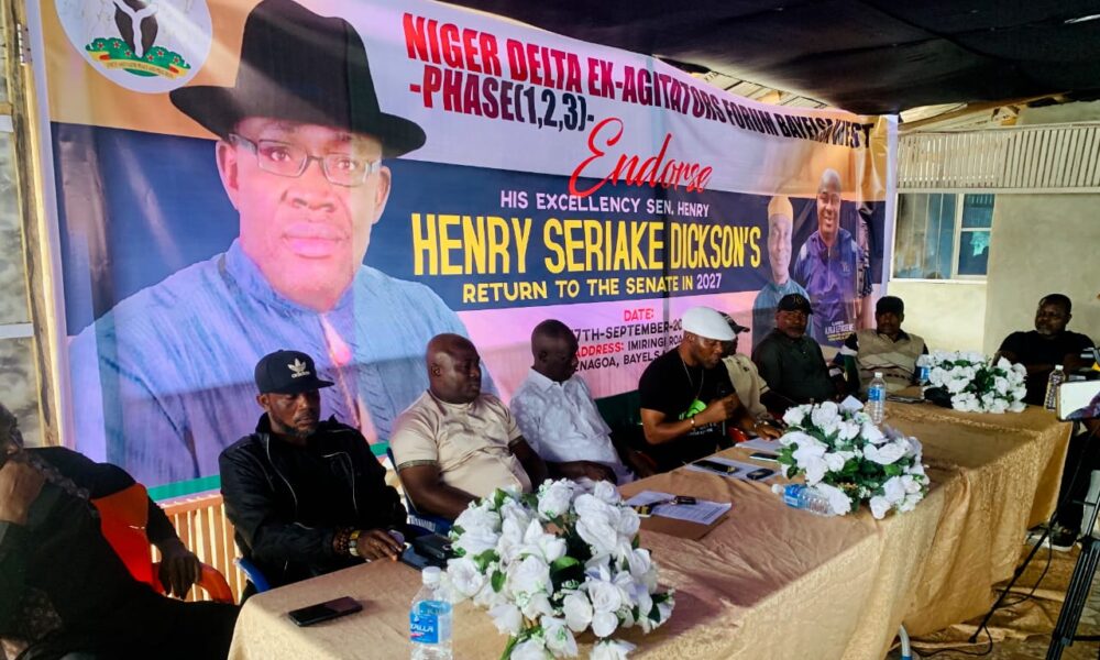 2027: Niger Delta Ex-Agitators, Community Leaders In Bayelsa West Endorse Senator Seriake Dickson