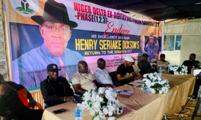 2027: Niger Delta Ex-Agitators, Community Leaders In Bayelsa West Endorse Senator Seriake Dickson