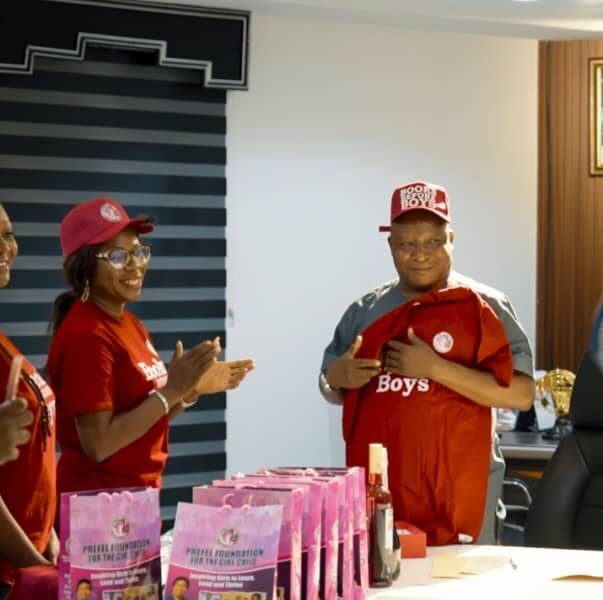PREFEL Foundation For The Girl-Child Pays Courtesy Visit To Isoko North Chairman Ahead Of “Books Before Boys” Campaign