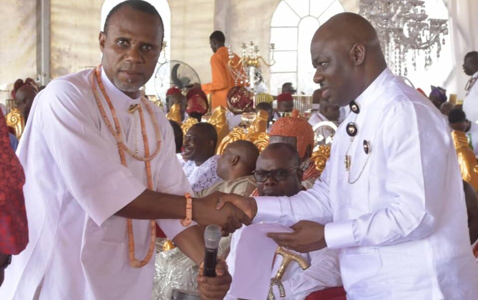 10th Coronation Anniversary: Oborevwori, Izoukumor Felicitate With Pere Ama-Okosu Of Ogbe-Ijoh Kingdom